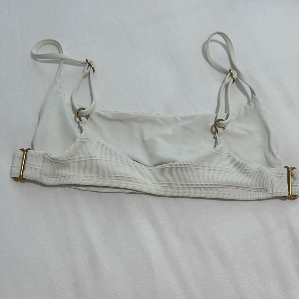White Ribbed Bikini Set - Picture 3 of 5